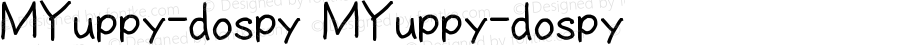MYuppy-dospy MYuppy-dospy Version 1.00 July 20, 2015, initial release