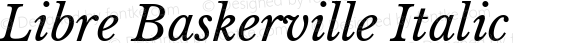 Libre Baskerville Italic