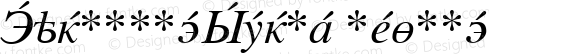 CyrillicSerif Italic