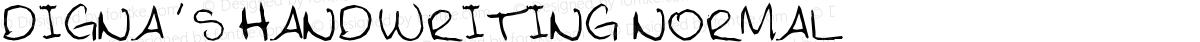 Digna's Handwriting Normal