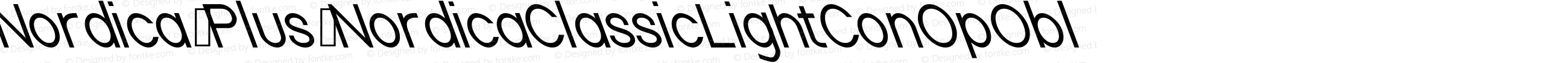 Nordica Classic Light Condensed Opposite Oblique