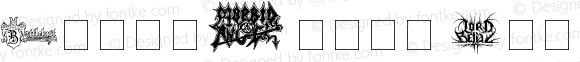 Black Metal Logos Dingbats