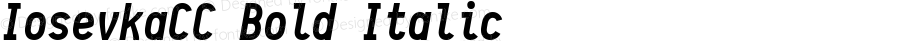 IosevkaCC Bold Italic