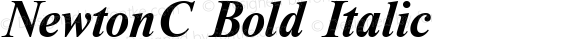 NewtonC Bold Italic