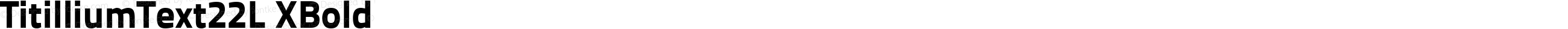 TitilliumText22L XBold