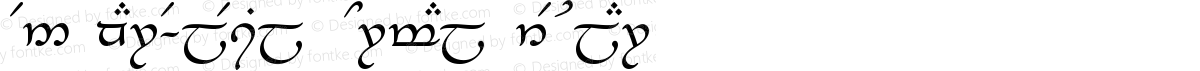 Tengwar-Elesil Normal Regular