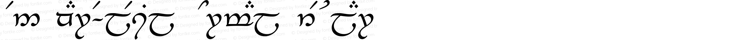 Tengwar-Elesil Normal Regular