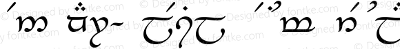 Tengwar-Elesil Medium Regular