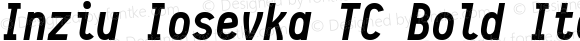 Inziu Iosevka TC Bold Italic