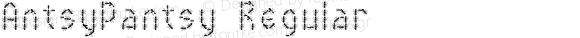 AntsyPantsy Regular Macromedia Fontographer 4.1.3 10/13/02