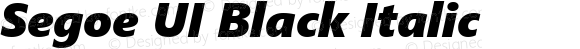 Segoe UI Black Italic