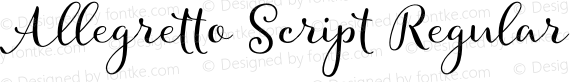 Allegretto Script Regular