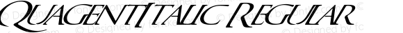 QuagentItalic Regular