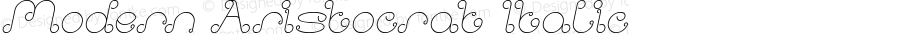 Modern Aristocrat Italic Version 1.00;January 16, 2021;FontCreator 11.5.0.2430 64-bit