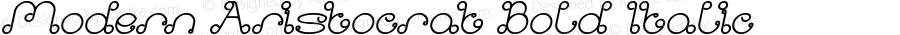 Modern Aristocrat Bold Italic Version 1.00;January 16, 2021;FontCreator 11.5.0.2430 64-bit