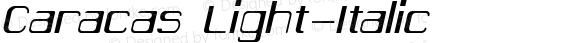 Caracas Light Italic