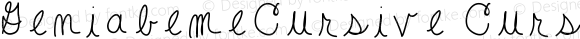 GeniabemeCursive Cursive