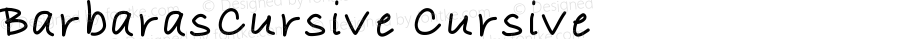 BarbarasCursive Cursive