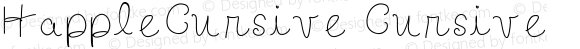 HappleCursive Cursive