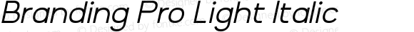 BrandingPro-LightItalic