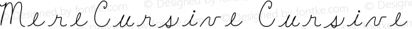 MereCursive Cursive