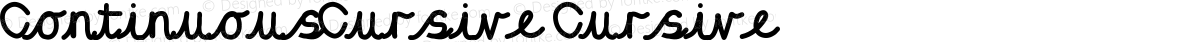 ContinuousCursive Cursive