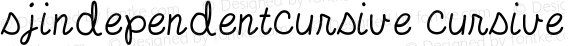 SJIndependentCursive Cursive