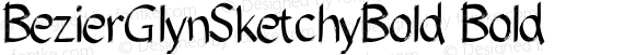 BezierGlynSketchyBold Bold