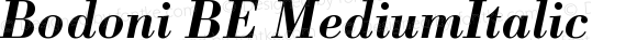 Bodoni BE Medium Italic