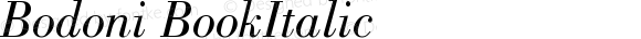 Bodoni Book Italic