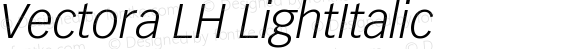 Vectora LH LightItalic