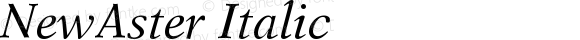 New Aster Italic