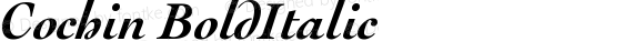 Cochin Bold Italic