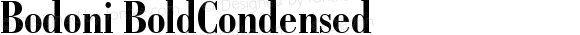 Bodoni BoldCondensed