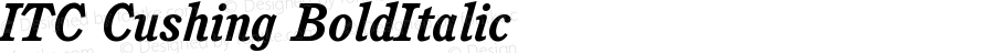 ITC Cushing Bold Italic