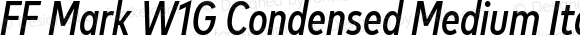 FF Mark W1G Condensed Medium Italic