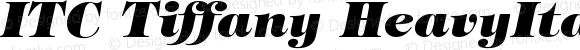 ITC Tiffany Heavy Italic