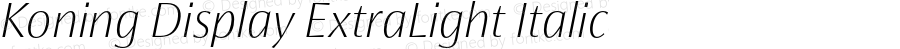 KoningDisplay-ExtraLightItalic