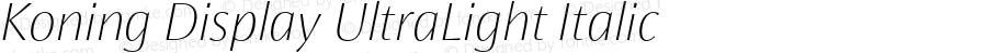 KoningDisplay-UltraLightItalic