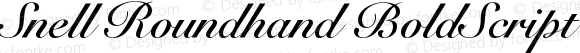 Snell Roundhand Bold Script