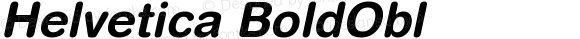 Helvetica BoldObl