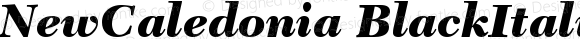 NewCaledonia BlackItalic