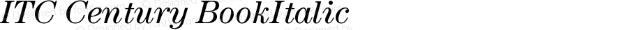 ITC Century Book Italic