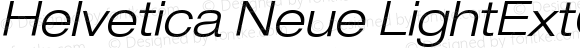 Helvetica Neue LightExtObl