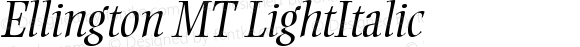 Ellington MT LightItalic