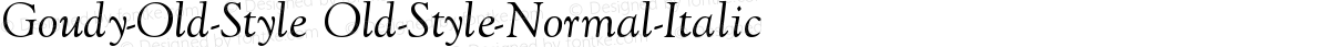 Goudy-Old-Style Old-Style-Normal-Italic