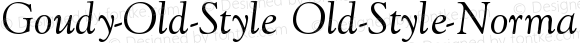 Goudy-Old-Style-Normal-Italic