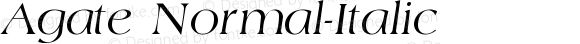 Agate Normal-Italic