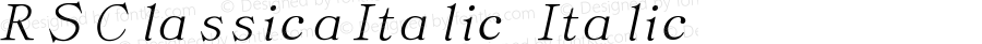 RSClassicaItalic