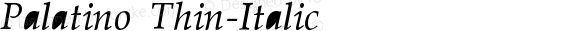 Palatino Thin-Italic